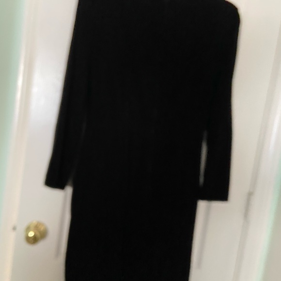 Velvet Black  dress Maggie London size 10 NEW Style by Karen Kong Like New - Picture 5 of 16